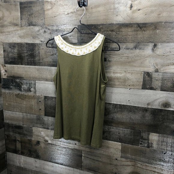 Lauren Ralph Lauren Beaded Sleeveless Top Size XS - Picture 2 of 7